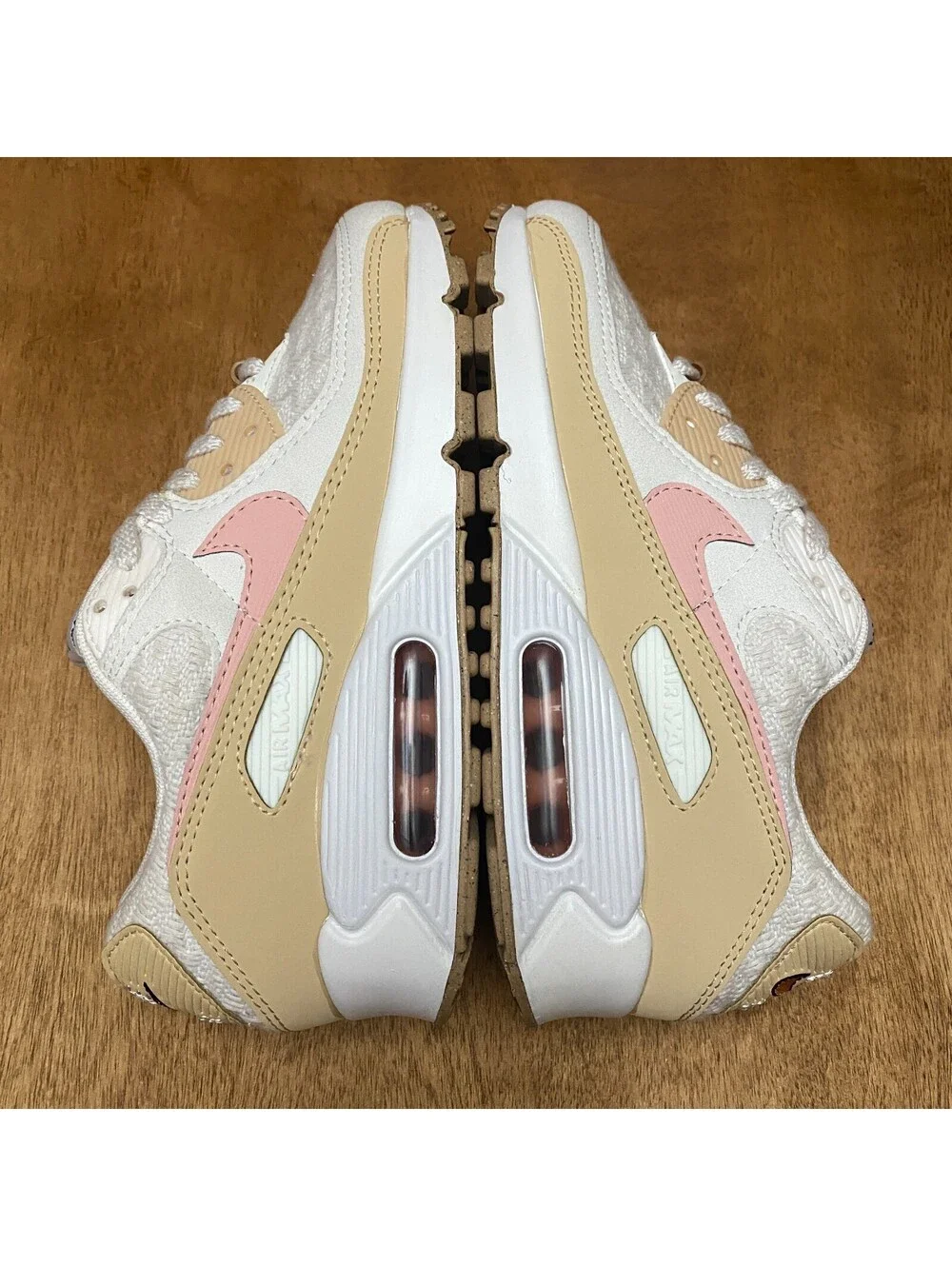 Nike Air Max 90 SE Shoes Womens Size 7 Sun Club Sail Arctic Orange DJ9997-101